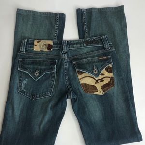 Miss Me Jean size 27 cowhide pocket